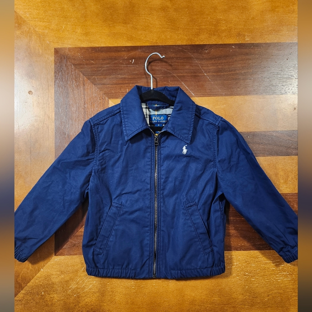 Polo by Ralph Lauren Kids Blue Cotton Jacket 2T Toddler Boys